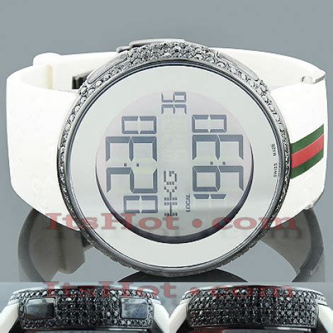 gucci diamond watches mens luxury watch 6ct|diamond bezel Gucci watch.